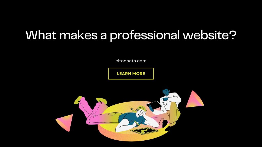 What makes a professional website